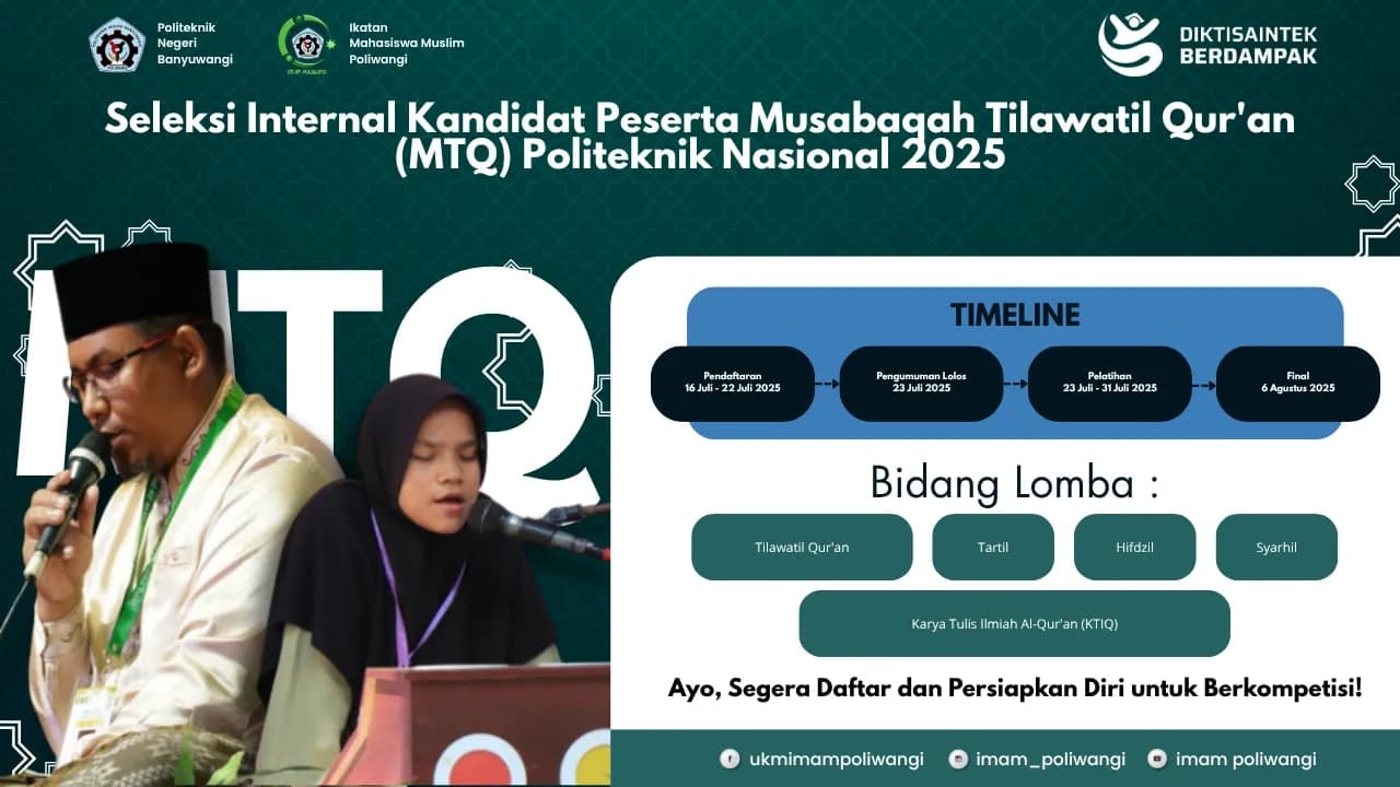 🕌 Seleksi Internal MTQ Politeknik Nasional 2025